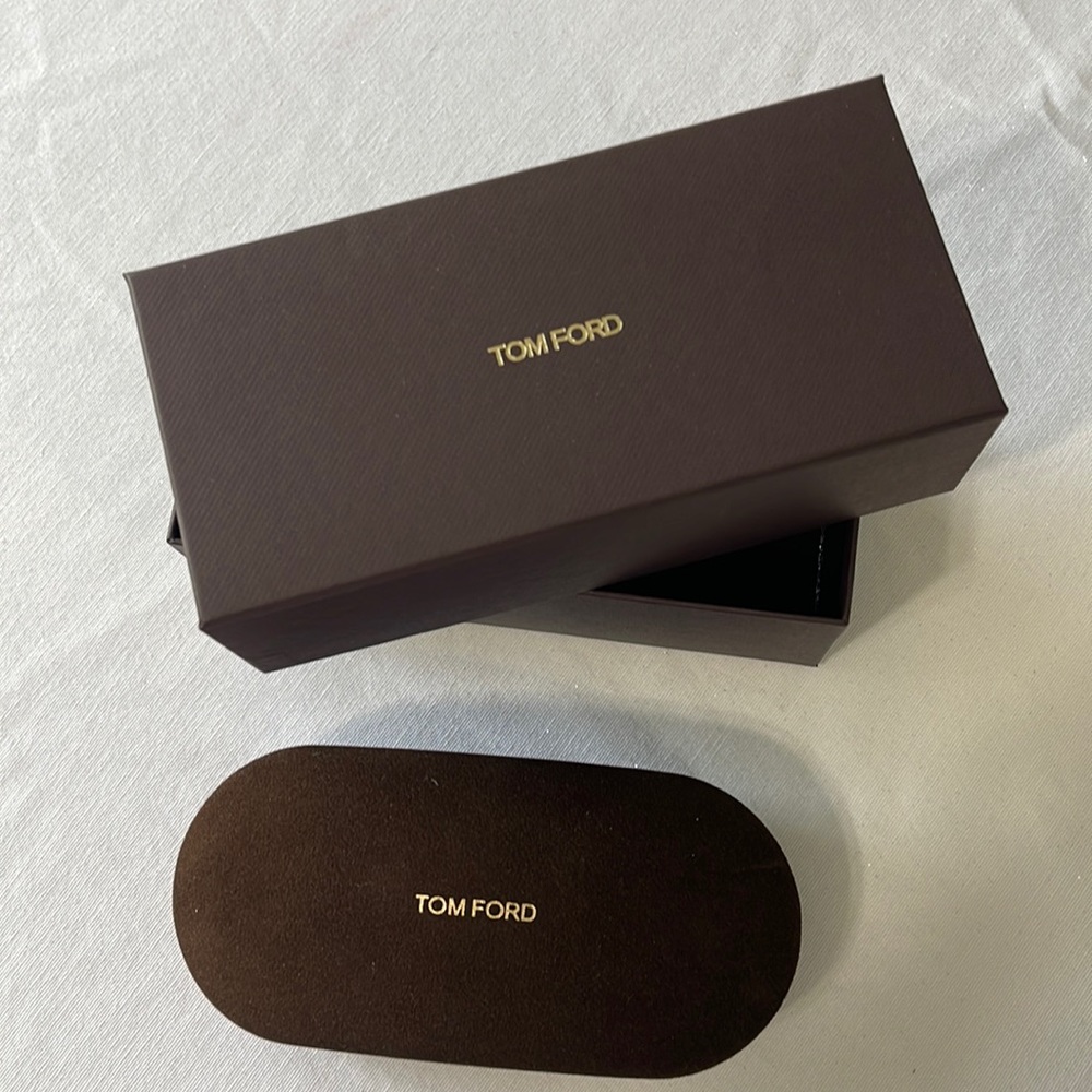 Tom Ford eyeglass case and box